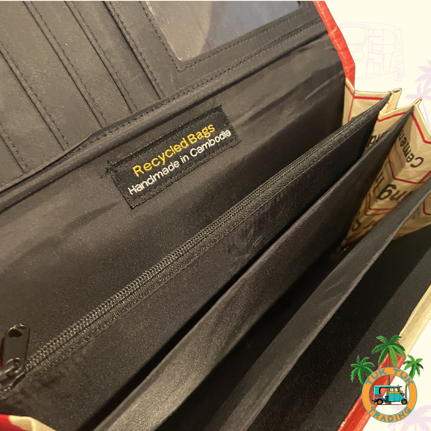 Interior of TukTuk Trading Clutch.