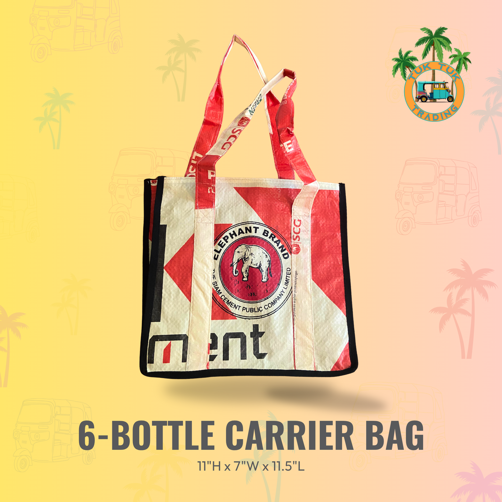Elephant brand six bottle carrier from TukTuk Trading