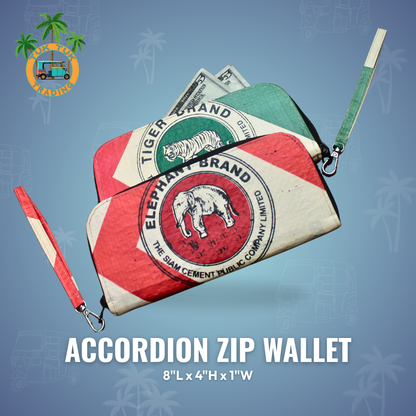 Accordion Zip Wallet