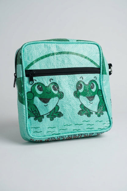 Upcycled Medium Crossbody Bag (Top Zip)