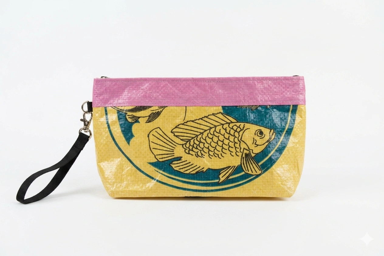 Upcycled Zippered Clutch