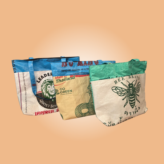 Large Two-Pocket Tote Bag