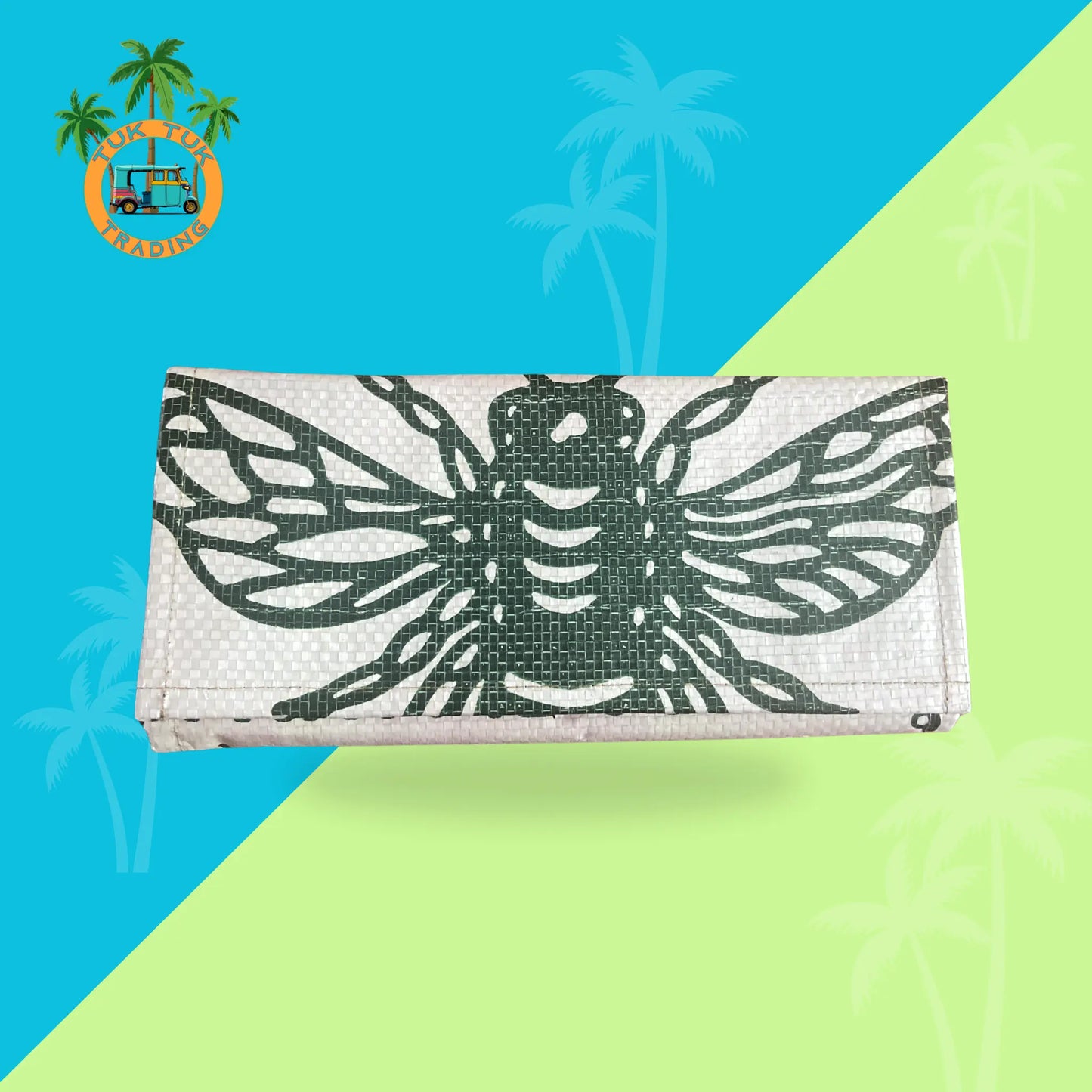 Bee print slim accordion style wallet from TukTuk Trading