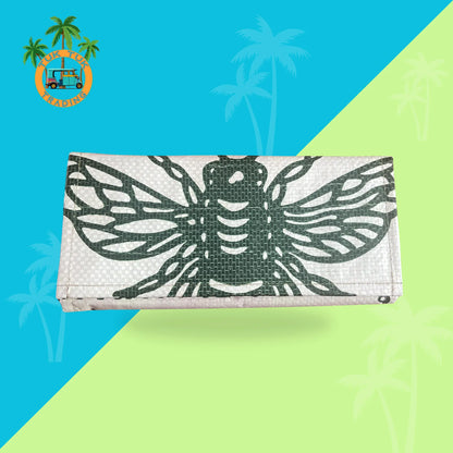 Bee print slim accordion style wallet from TukTuk Trading