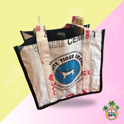 reusable six bottle carrier from TukTuk Trading