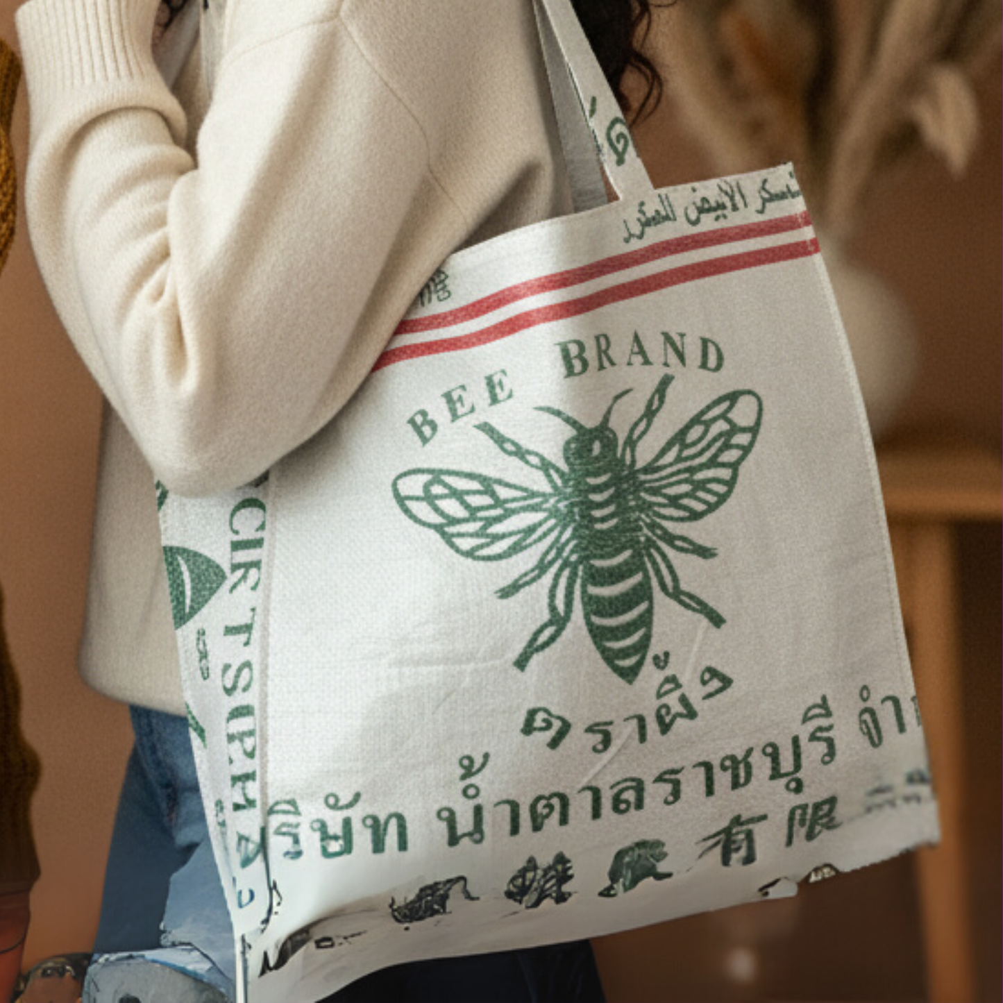Large Square Tote Bag